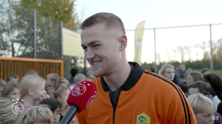 De Ligt: ''Ik speelde hier vroeger altijd Cristiano Ronaldo''