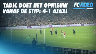 Goal: Ajax - Vitesse 4-1 (Dusan Tadic, penalty) - Fanbeelden