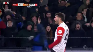 Samenvatting Feyenoord - FC Volendam (3-1)